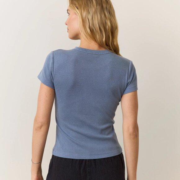 Lexi Rib Sun-In Crew Tee - Picture 2 of 6